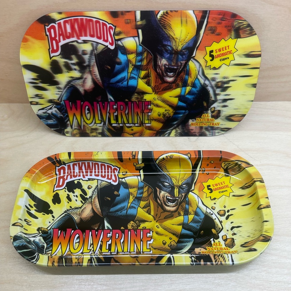 METAL TRAY WITH 3D HOLOGRAPHIC LID (YELLOW WOLVERINE)